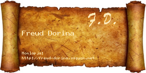Freud Dorina névjegykártya